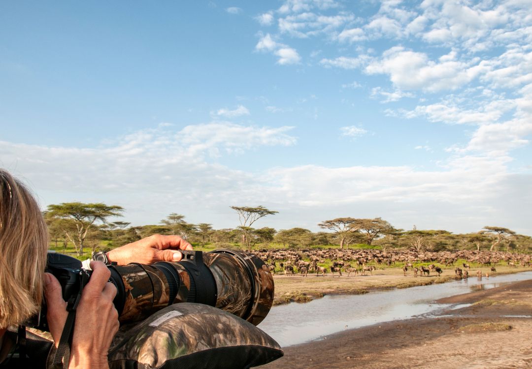 female photographer in tanzania, africa